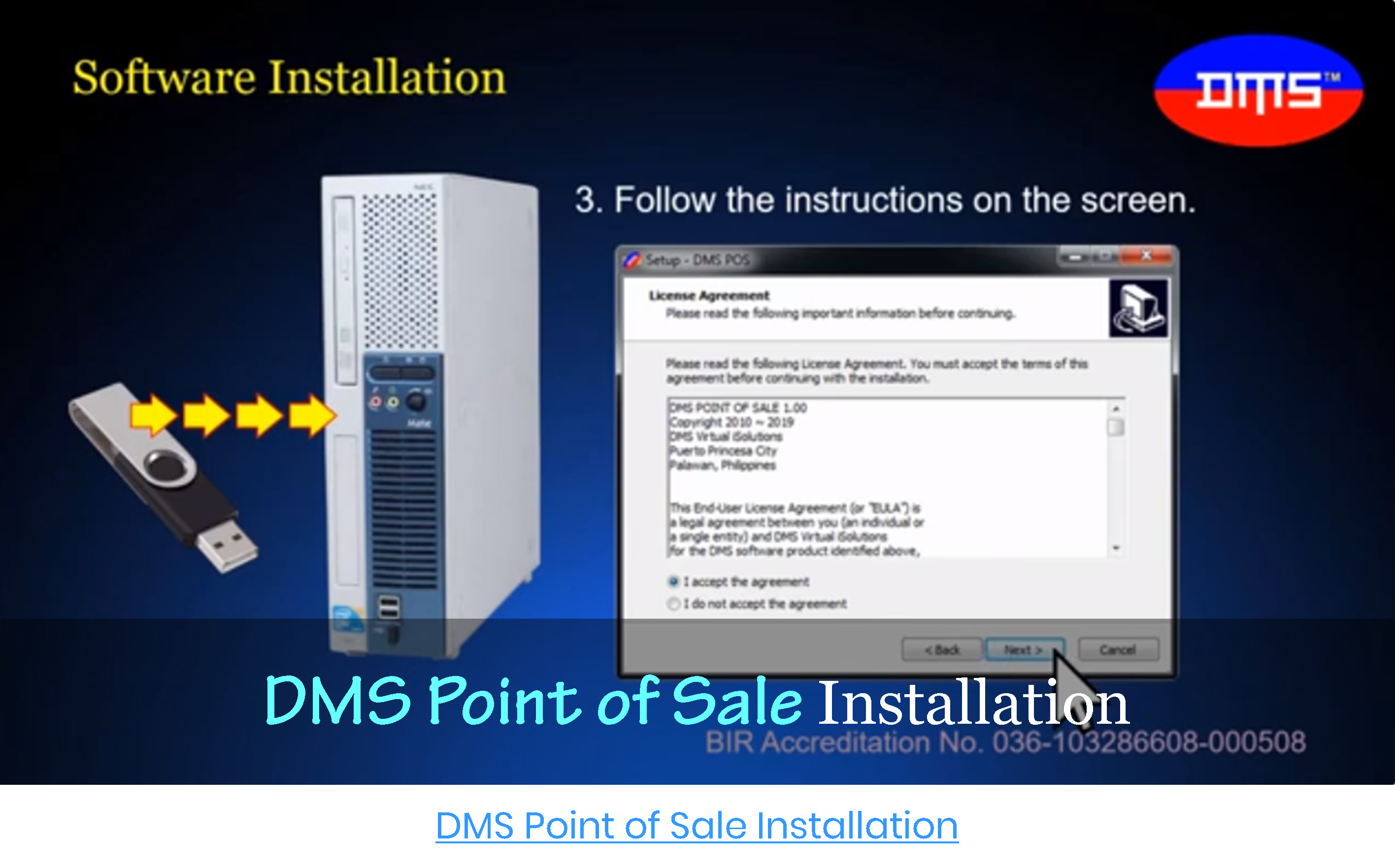 DMS Point of Sale Installation