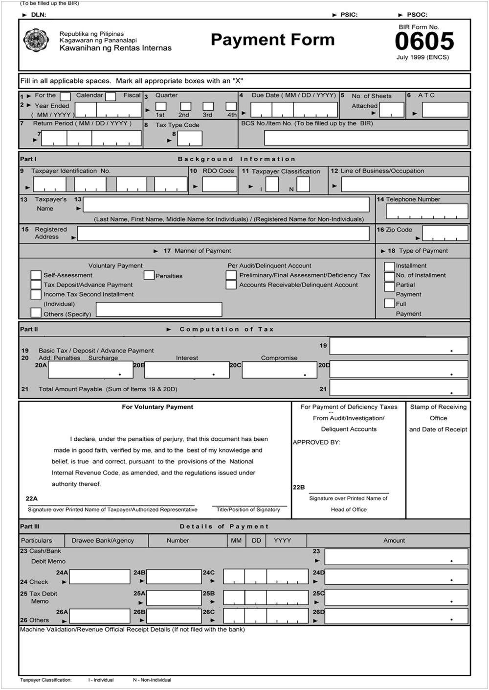 2303 Bir Form Sample