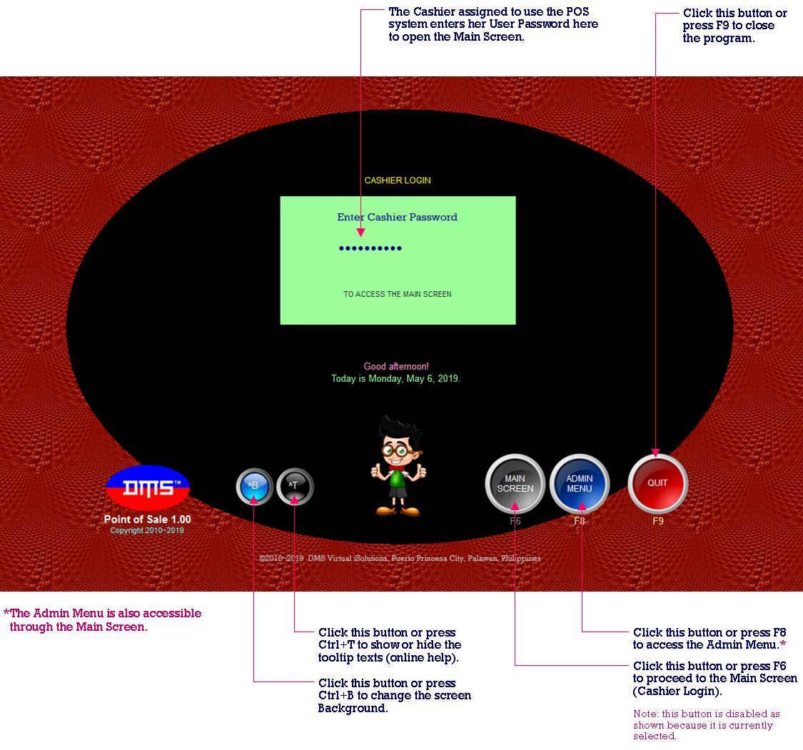 Cashier Login
